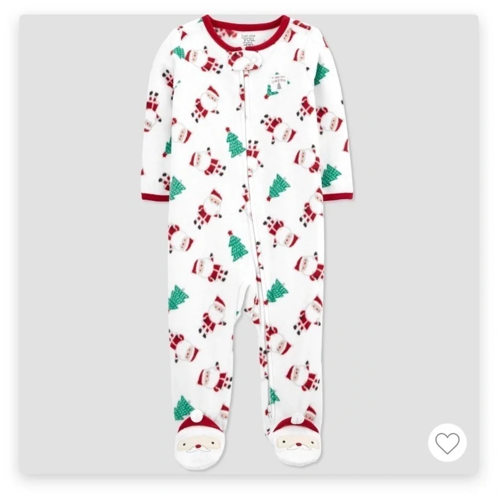 Just One You Carter’s Baby Christmas Footed Pajama Size 3 Months